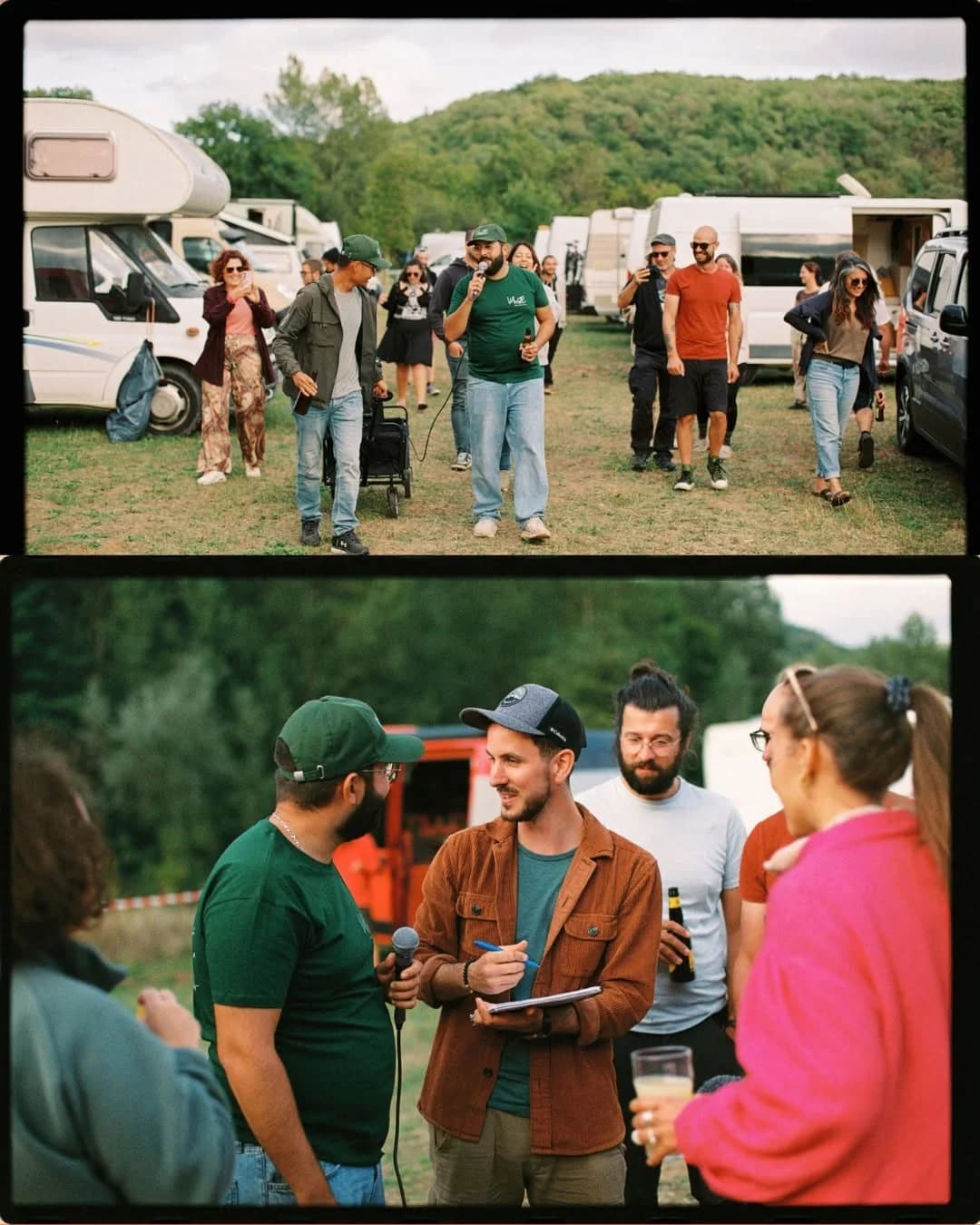 Camping en vans dans la vallée